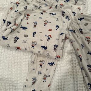 Bellabu Bear Bamboo Kids Pirate Themed Pajama Set